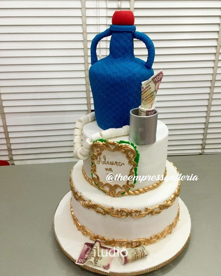 Dara & Nick's Brownie Wedding Cake