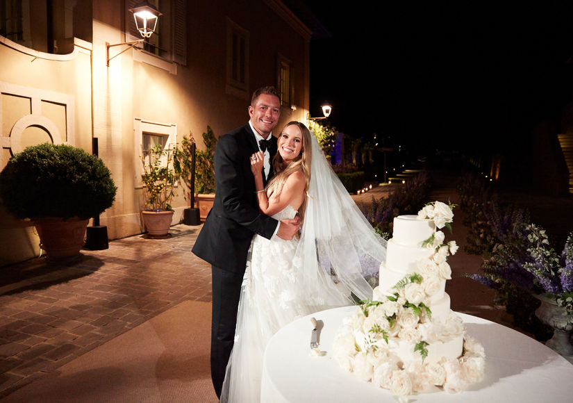 Tennis Star Caroline Wozniacki Wears Custom Oscar de la Renta to Her Wedding  Under the Tuscan Sun